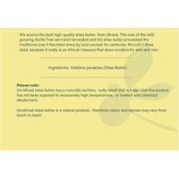 First Seed Organics Unrefined Shea Butter 1kg